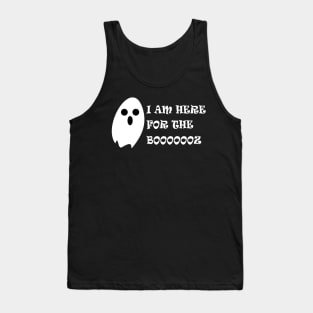 I am here for the Booooz Tank Top